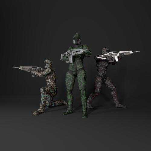 Human Male Soldier preview image